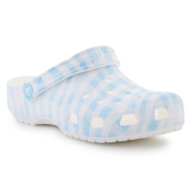 Crocs Classic Gingham tilstoppet 211006-16S flip-flops hvid