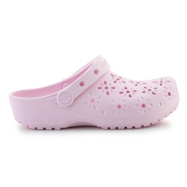 Crocs Classic Floral Cut Out tilstoppet 210927-6W lyserød
