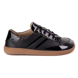 Sneakers Barfoot Women's Kaia Olivier - Anatomiske lædersko sort floter med lak
