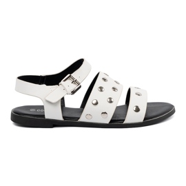 Goodin Hvide sandaler med nitter