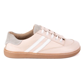 Sneakers Barfoot Women's Kaia Olivier - Anatomisk lædersko Pulver Pink lyserød