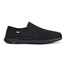 Sorte mænds moccasins