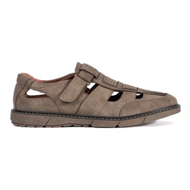 Brown herre openwork loafers brun