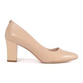 Beige pumper Sergio Leone