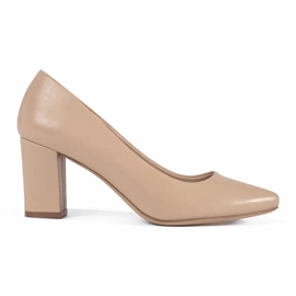 Sergio Leone Beige pumps på søjlen