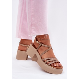 Women's Leather Sandals Maciejka 06990-25 PLN gylden
