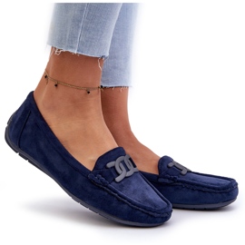 Kvinders moderigtige øko-del marineblå loafers