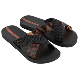 Ipanema Slide Slide 27214 BC402 Black Leopard Flip -Flops sort