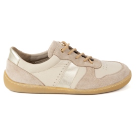 Olivier Kvinders barfodede model 1773pol beige sneakers