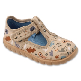 Befado Børns hjemmesko 627p011 på velcro beige