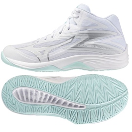 Mizuno Thunder Blade volleyballsko med Mid V1GC237540 hvid