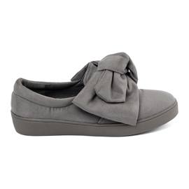 Seastar Grå slip -af sneakers med en bue