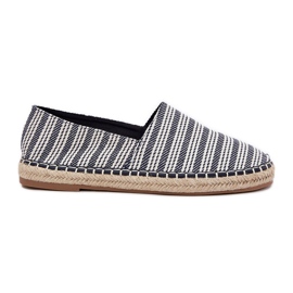 Mænds espadrilles med flettet marineblå blå