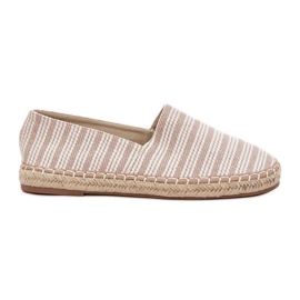 Mænds espadrilles med beige fletning