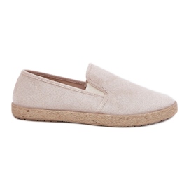 Espadrilles mænds sneakers med Eco Suede Beige