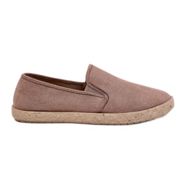 Espadrilles mænds sneakers med Eco Suede Dark Beige