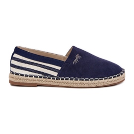 Mænds øko -Suede Espadrilles Navy Blue blå