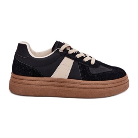 Platform sneakers til kvinder sorte