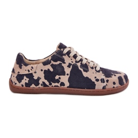 Kvinders ruskind sneakers i Zazoo N1120 Brown-beige brun