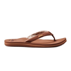 Flip -Flops Reef Pushion Sandes CJ4318 brun