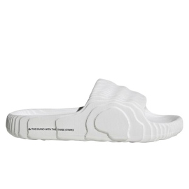 Kvinders/mænds flip -flops adidas adilelette 22 Crystal White med en behagelig profileret hvid sål (HQ4672)
