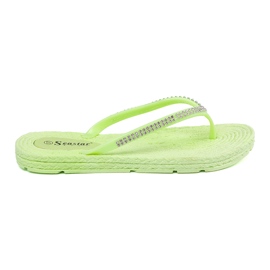 Seastar Grøn flip -flops med zirkoner