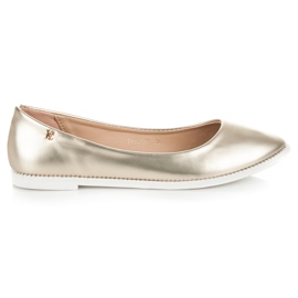 Vices Skinnende Ballerina i Spitz gul