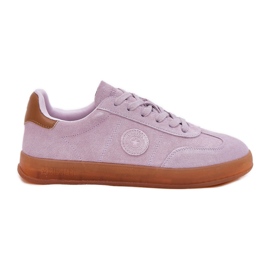 Women's Suede Sneakers Big Star RR274850 Hi-Polish Violet System lilla