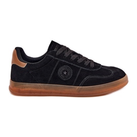 Women's Suede Sneakers Big Star RR274851 Hi-Polish System Black sort
