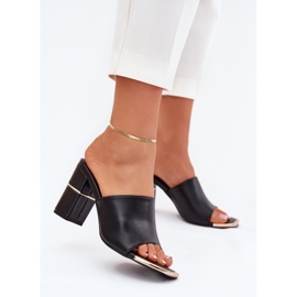 Boto Elegant kvinders flip flops på Black Raiza Post sort