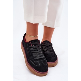 Women's Suede Sneakers Big Star af Daniel Lopez SS2D4006 Sort