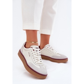 Women's Leather Sneakers Big Star af Daniel Lopez SS2D4008 Hvid og grå
