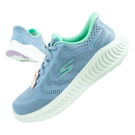 Sko Skechers går nu -Khloe slip -ins i 125643/blgr blå