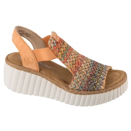 Rieker sandaler i 69172-92 flerfarvet