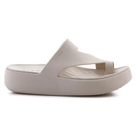 Flip-Flops Crocs flugtplatform Toe Loop 210834-0LH beige