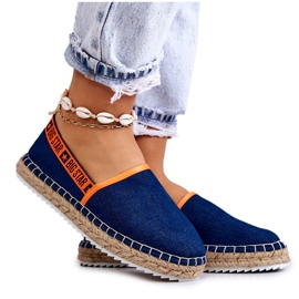 Materiale Espadrilles Women's Insertion Big Star JJ27487 Navy Blue blå