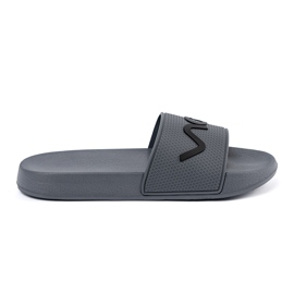 Shelvt Grå flip flops med inskriptionen
