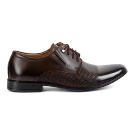 Olivier Mænds elegante lædersko 302t3 mørkebrun