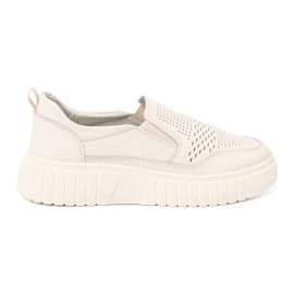 Sergio Leone Lædersko på beige platform