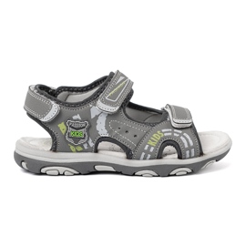 Shelvt Drenge grå velcro sandaler
