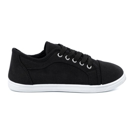 Shelvt Sorte snørede sneakers