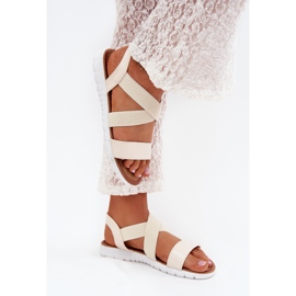 Boto Klassiske kvinders sandaler gled lys beige norina