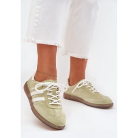 Boto Lavt læder sneakers Kvinders kalk ismina grøn