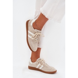 Boto Lavt læder Kvinders sneakers beige ISmina