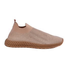 S.Barski Slokerede kvinders sportssko med TW121 beige