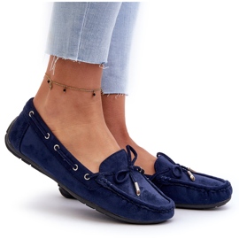 Kvinders øko-del marineblå loafers