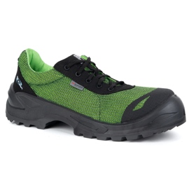 Fagum-Stomil Mænds lædersko 1172p Raptor Black S1 fo Sr Aramid 3D grøn