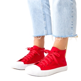 Rød høje sneakers ghan