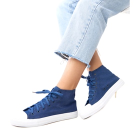 Jeans høje sneakers ghan blå