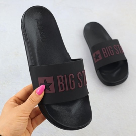 Black Big Star SS274708 Beach Beach flapper sort
